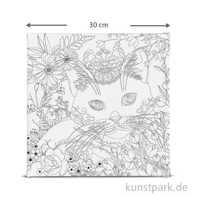 Artikelbild 1 des Artikels “Motiv-Keilrahmen Katze, 30x30 cm “