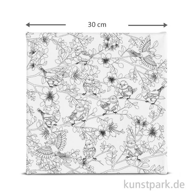 Artikelbild 1 des Artikels “Motiv-Keilrahmen Vögelchen, 30x30 cm “