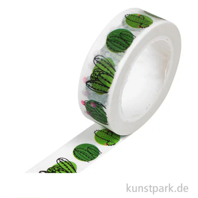 Artikelbild 1 des Artikels “Motiv-Klebeband Washi-Tape - Cactus Family, 15 mm, 10 m Rolle “