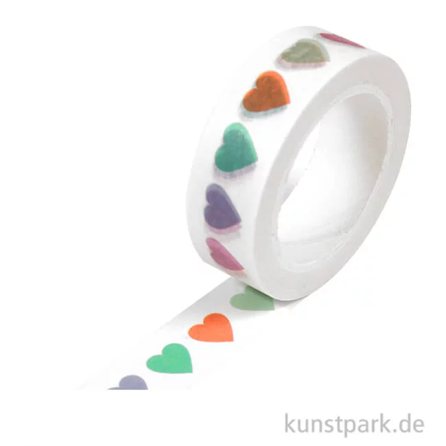 Artikelbild 1 des Artikels “Motiv-Klebeband Washi-Tape - Candy Hearts, 15 mm, 10 m Rolle “