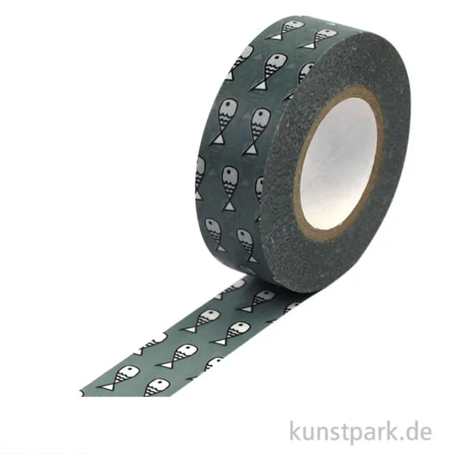 Artikelbild 1 des Artikels “Motiv-Klebeband Washi Tape - Fische, 15 mm, Rolle 15m “