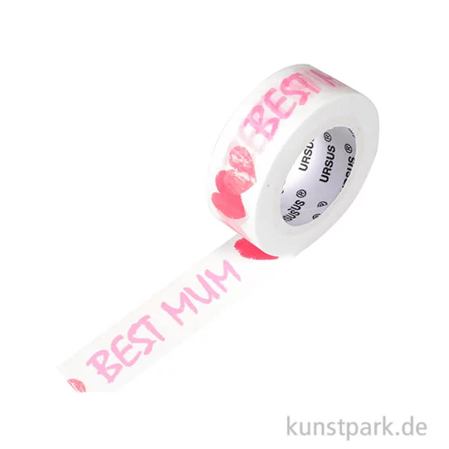 Artikelbild 1 des Artikels “Motiv-Klebeband Washitape - Best Mum, 15 mm, 10 m “