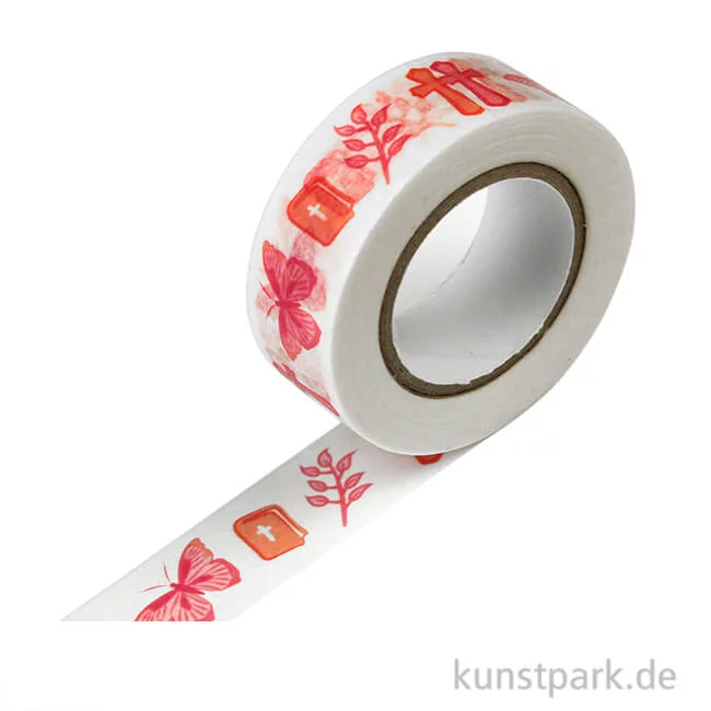 Artikelbild 1 des Artikels “Motiv-Klebeband Washitape - Christliche Symbole, 15 mm, 10 m Rolle “