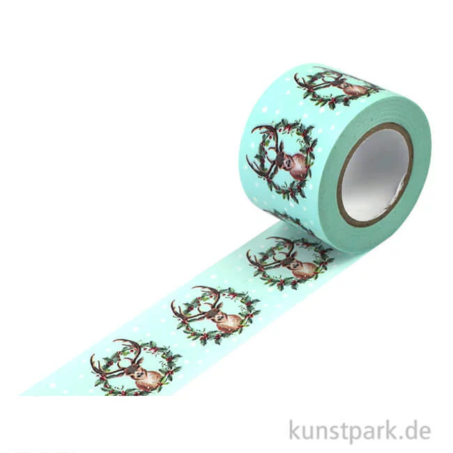 Artikelbild 1 des Artikels “Motiv-Klebeband Washitape - Hirsch, 30 mm, 10 m Rolle “