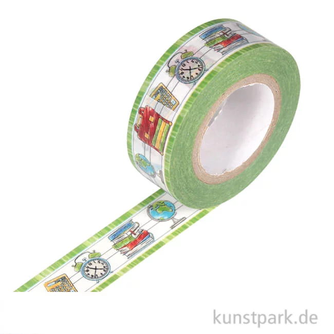 Artikelbild 1 des Artikels “Motiv-Klebeband Washitape - Schule macht Spaß, 15 mm, 10 m “