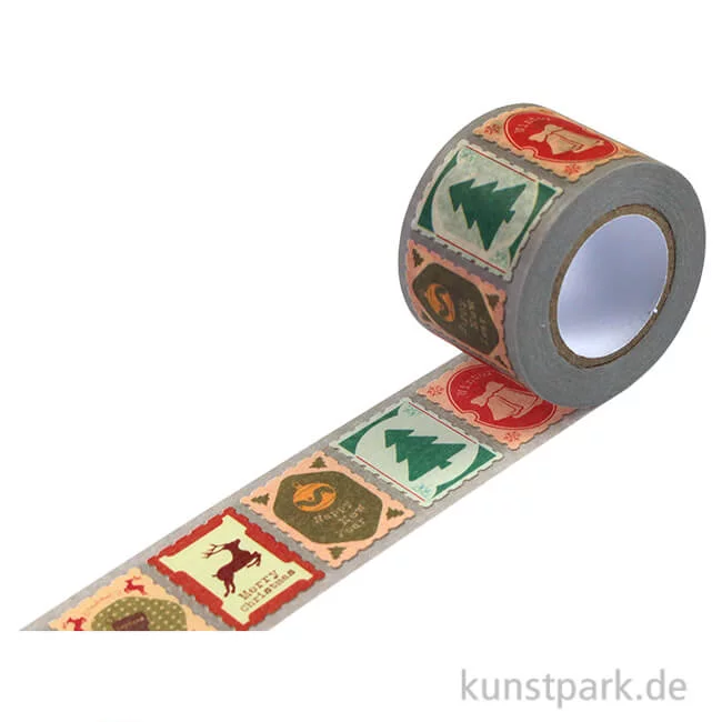Artikelbild 1 des Artikels “Motiv-Klebeband Washitape - Weihnachtskarten, 30 mm, 10 m Rolle “