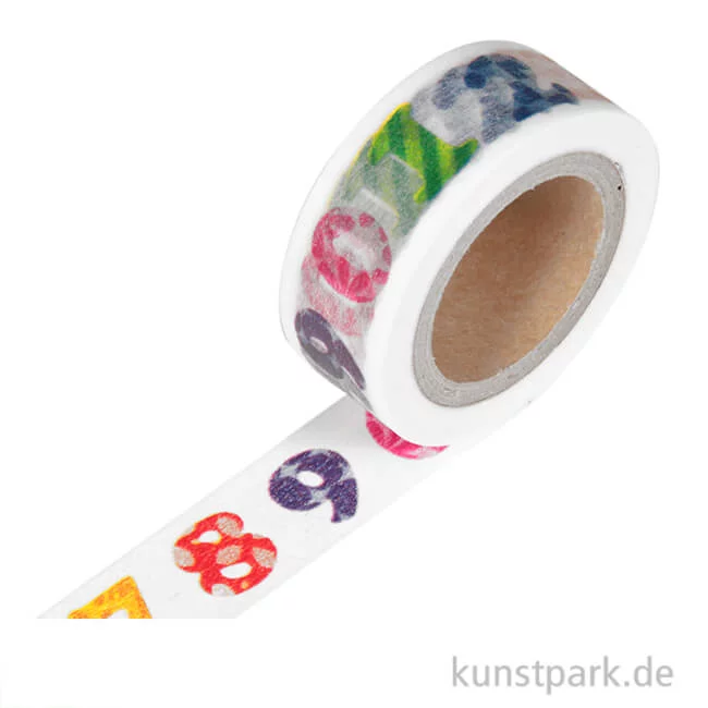 Artikelbild 1 des Artikels “Motiv-Klebeband Washitape - Zahlen, 15 mm, 10 m “