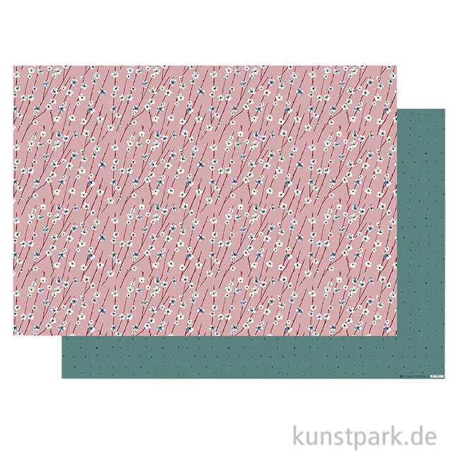 Artikelbild 1 des Artikels “Motivkarton - Blumenranken, 50 x 70 cm, 270 g “