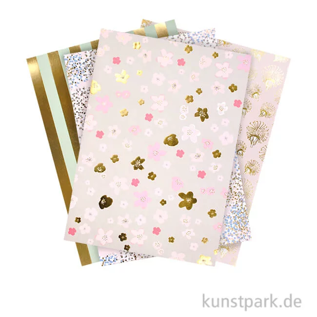 Artikelbild 1 des Artikels “Motivpapier Block - Bouquet Sauvage, 30 Blatt “