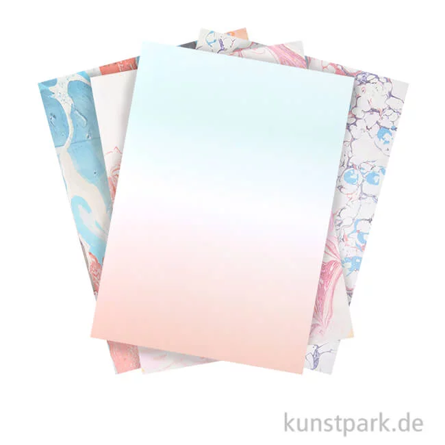 Artikelbild 1 des Artikels “Motivpapier Block - Marmoriert, 30 Blatt “
