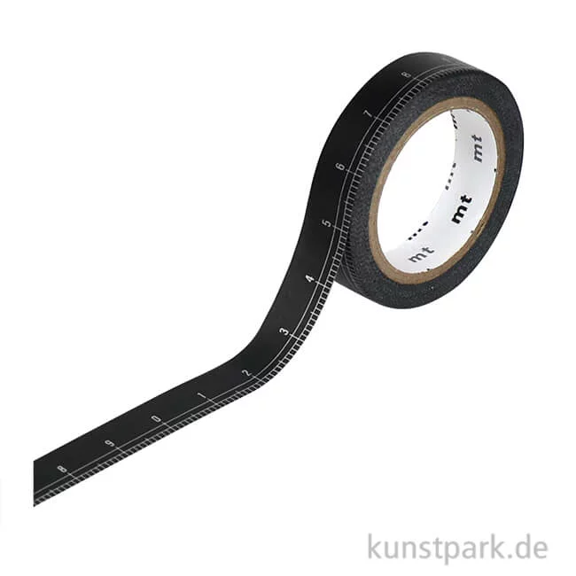 Artikelbild 1 des Artikels “MT Masking Tape Black Ruler, 10 mm, 7 m Rolle “
