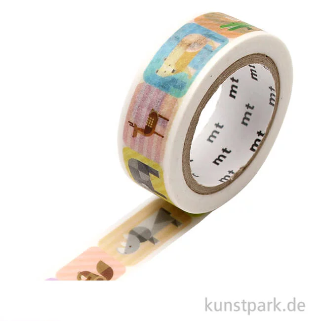 Artikelbild 1 des Artikels “MT Masking Tape Geometrische Tiere, 15 mm, 7 m Rolle “