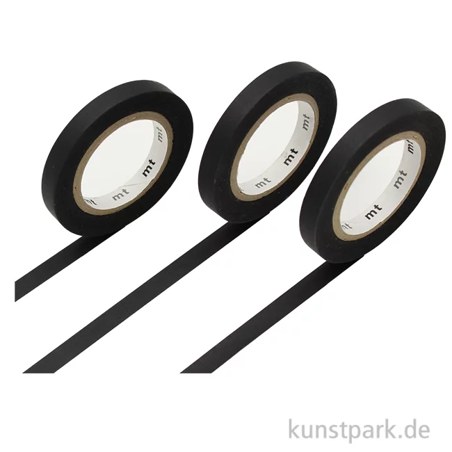 Artikelbild 1 des Artikels “MT Masking Tape Slim Matte Black Set mit 3 x 6 mm x 7 m “