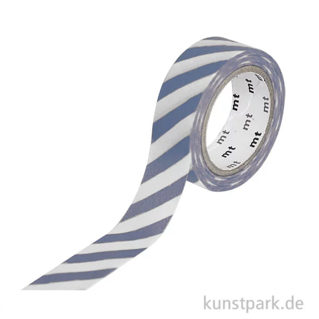 Artikelbild 1 des Artikels “MT Masking Tape Stripe Grayish Sky, 15 mm, 7 m Rolle “