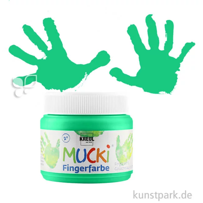 Artikelbild 1 des Artikels “MUCKI Fingerfarbe - cremig & pastos 150 ml | Grün“