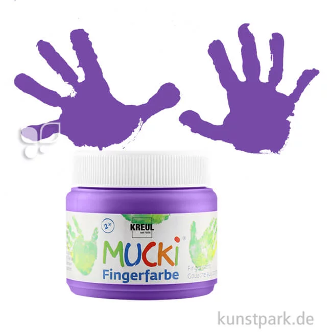 Artikelbild 1 des Artikels “MUCKI Fingerfarbe - cremig & pastos 150 ml | Violett“