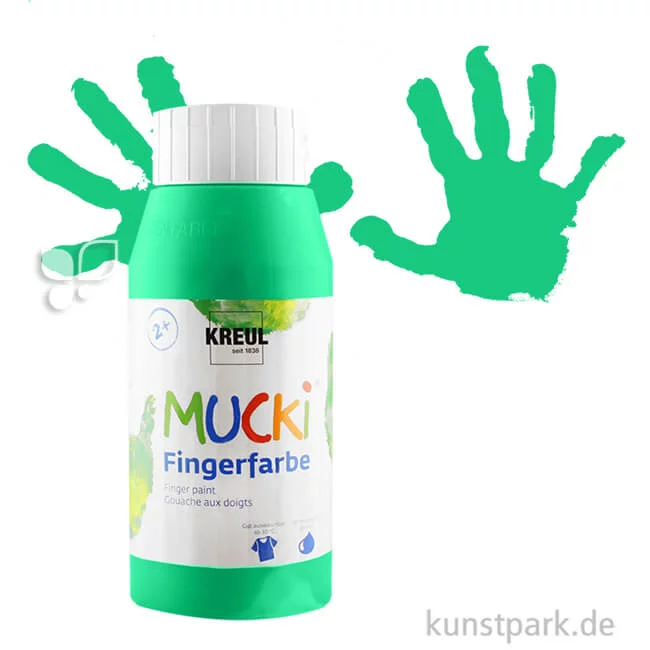 Artikelbild 1 des Artikels “MUCKI Fingerfarbe - cremig & pastos 750 ml | Grün“