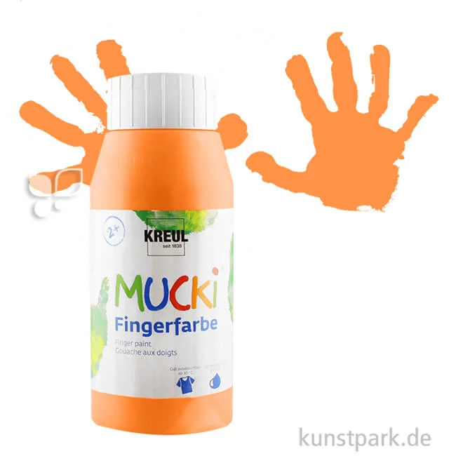 Artikelbild 1 des Artikels “MUCKI Fingerfarbe - cremig & pastos 750 ml | Orange“