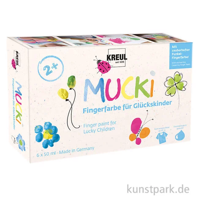 Artikelbild 1 des Artikels “MUCKI Fingerfarben Set für Glückskinder, 6 x 50 ml “