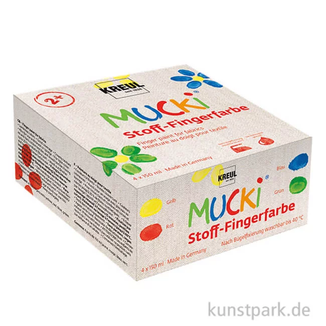 Artikelbild 1 des Artikels “MUCKI Textil Fingerfarben Set - 4 x 150 ml “