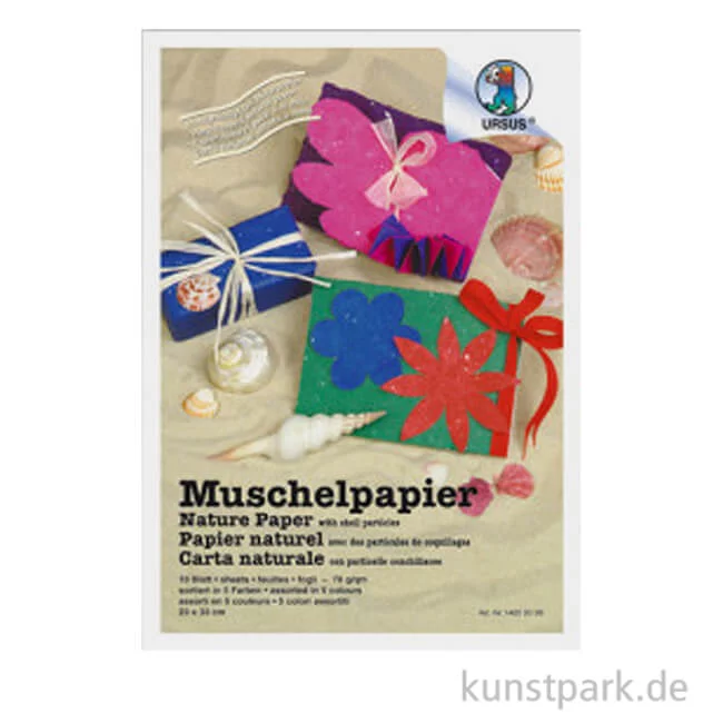 Artikelbild 1 des Artikels “Muschelpapier, Elfenbein, 23 x 33 cm, 5 Blatt, 70g “