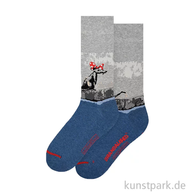 Artikelbild 1 des Artikels “MuseARTa ARTSOX - Kunstsocken, Banksy Graffiti, Polka Dot Rat, 36-40 “