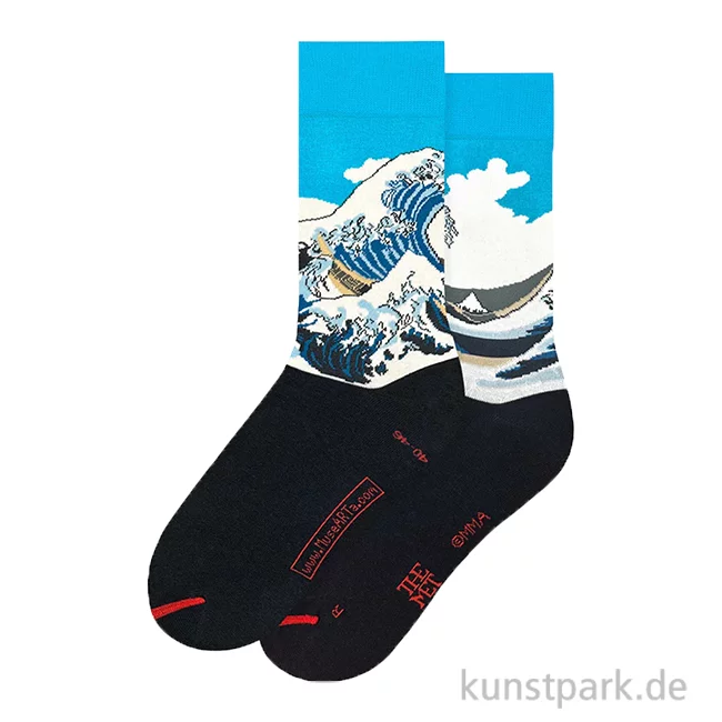 Artikelbild 1 des Artikels “MuseARTa ARTSOX - Kunstsocken, Katsushika Hokusai, Great Wave, 40-46 “