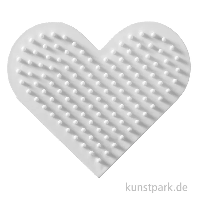 Artikelbild 1 des Artikels “NABBI BioBeads Steckplatte Weiß - Herz, 8 cm “
