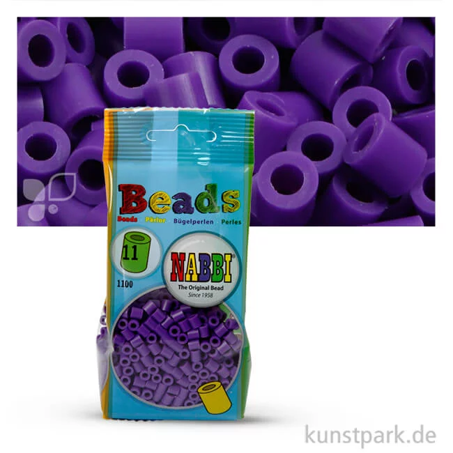 Artikelbild 1 des Artikels “NABBI Bügelperlen - 1100 Stück, 5x5 mm 2,5 mm | Dunkellila“