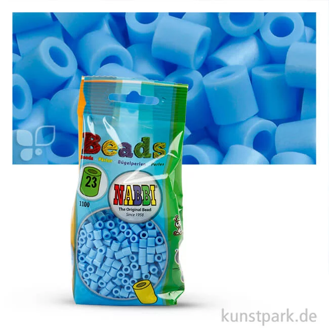 Artikelbild 1 des Artikels “NABBI Bügelperlen - 1100 Stück, 5x5 mm 2,5 mm | Pastellblau“