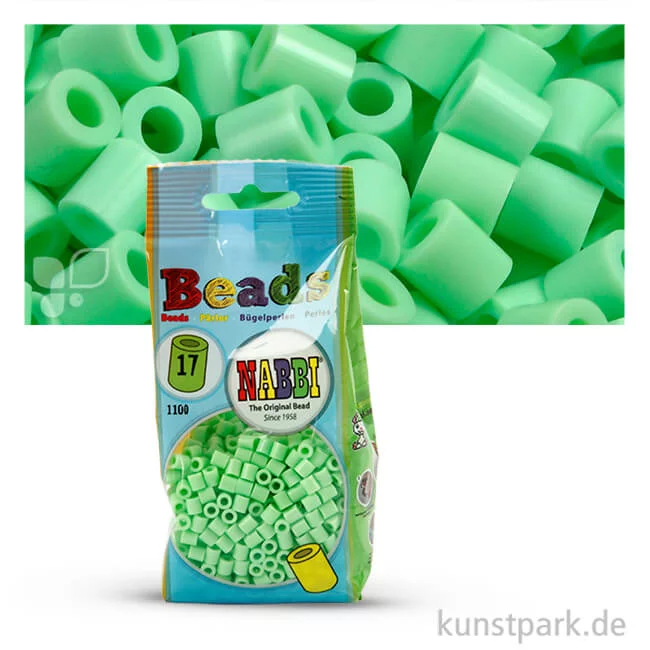 Artikelbild 1 des Artikels “NABBI Bügelperlen - 1100 Stück, 5x5 mm 2,5 mm | Pastellgrün“