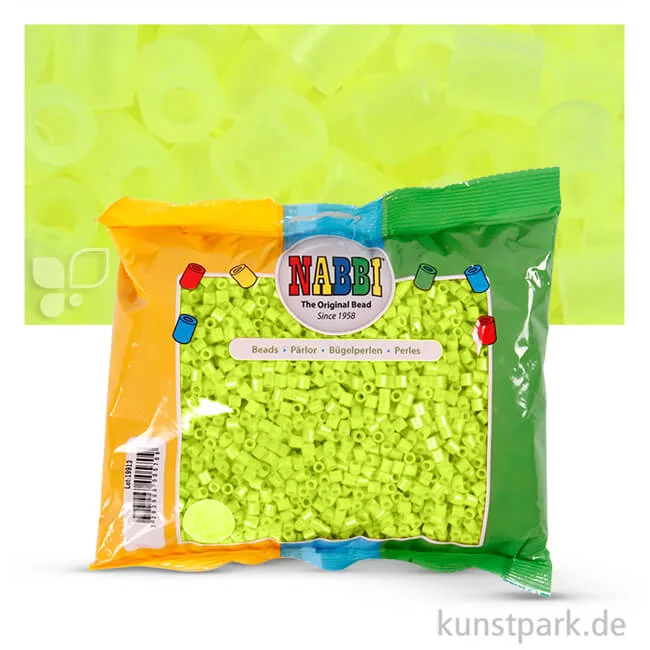Artikelbild 1 des Artikels “NABBI Bügelperlen - 6000 Stück, 5x5 mm 2,5 mm | Neongelb“