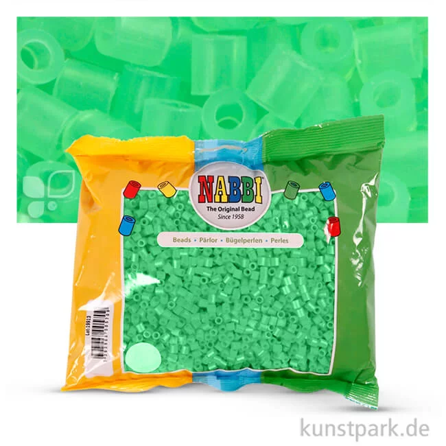 Artikelbild 1 des Artikels “NABBI Bügelperlen - 6000 Stück, 5x5 mm 2,5 mm | Neongrün“