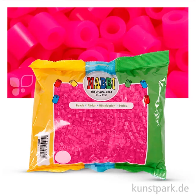 Artikelbild 1 des Artikels “NABBI Bügelperlen - 6000 Stück, 5x5 mm 2,5 mm | Pink“