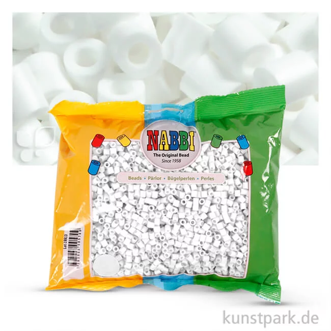 Artikelbild 1 des Artikels “NABBI Bügelperlen - 6000 Stück, 5x5 mm 2,5 mm | Weiß“