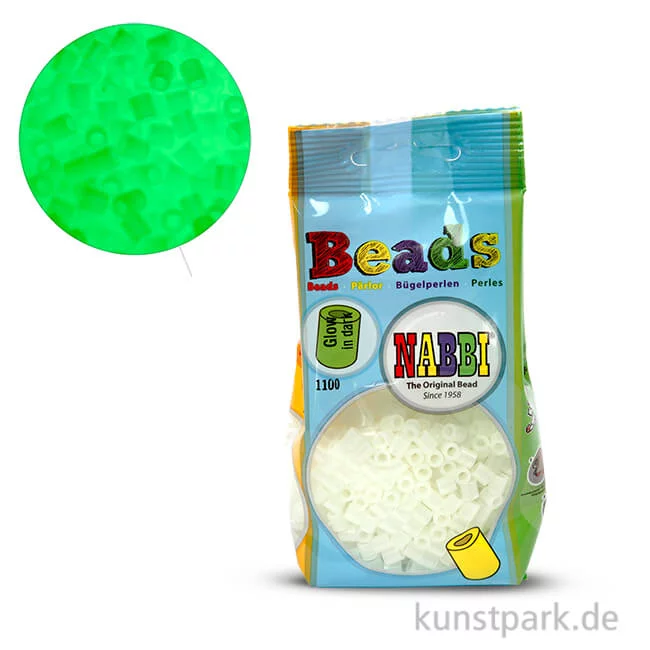 Artikelbild 1 des Artikels “NABBI Bügelperlen - Nachtleucht-Gelb, 5x5 mm “