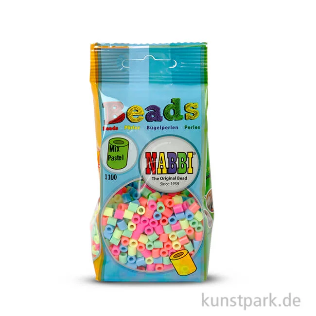 Artikelbild 1 des Artikels “NABBI Bügelperlen - Pastellfarben, 5x5 mm 1.100 Stück“