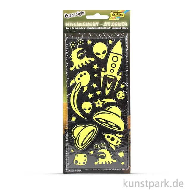 Artikelbild 1 des Artikels “Nachtleucht-Sticker - Spacenight, 10 x 23 cm, 2 Blatt sortiert “