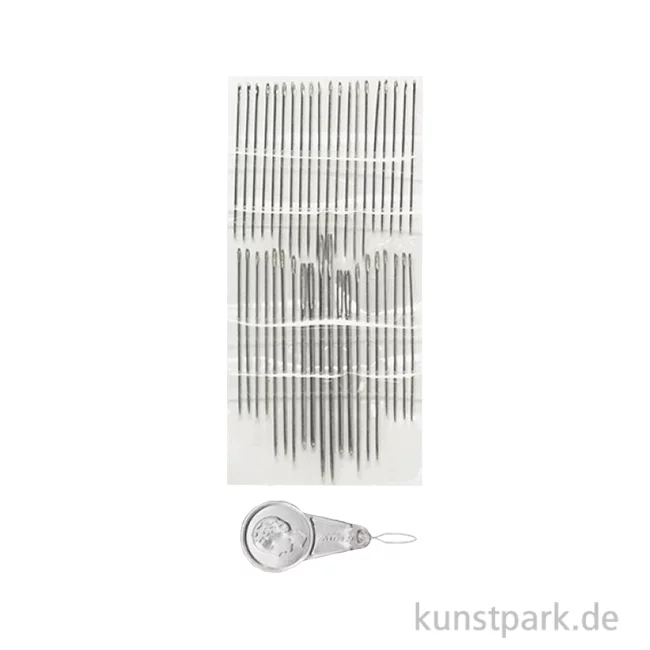 Artikelbild 1 des Artikels “Nähnadeln mit Einfädler, 40 Stück “