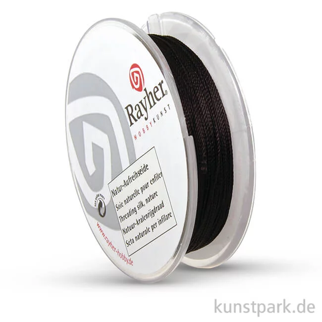 Artikelbild 1 des Artikels “Natur-Aufreihseide 0,33 mm, 25 m Spule Schwarz“