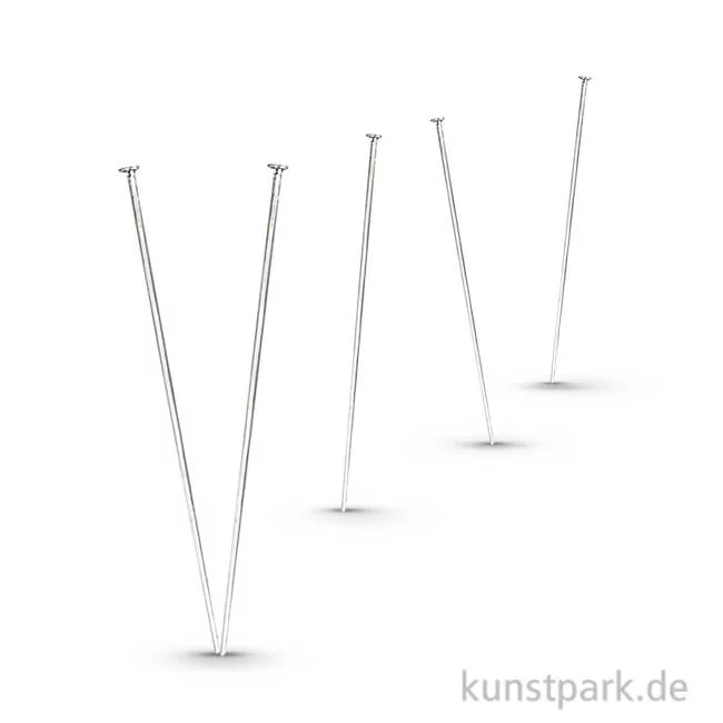 Artikelbild 1 des Artikels “Nietstifte mit Flachkopf versilbert, Länge 50 mm, 30 Stück “