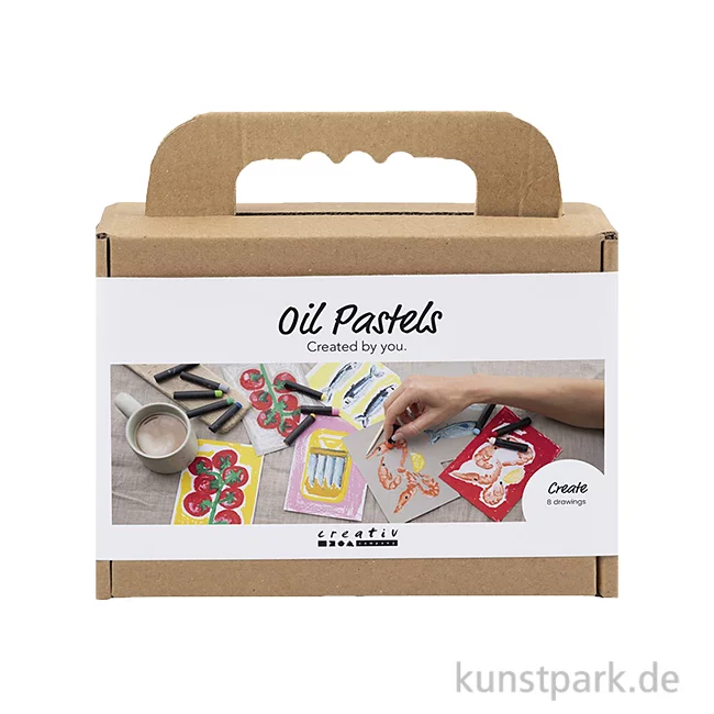 Artikelbild 1 des Artikels “Ölpastell Set mit 8 Karten zum Ausmalen “