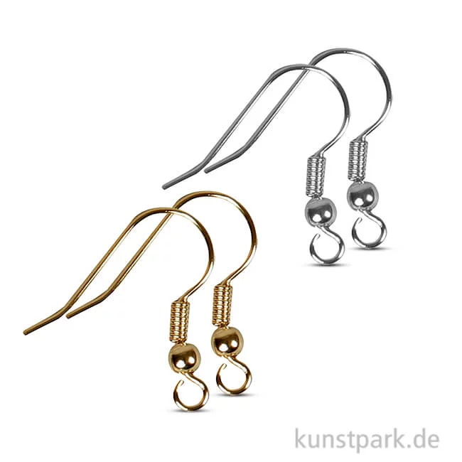 Artikelbild 1 des Artikels “Ohrhaken mit Kugel, 18 mm, 10 Stück “