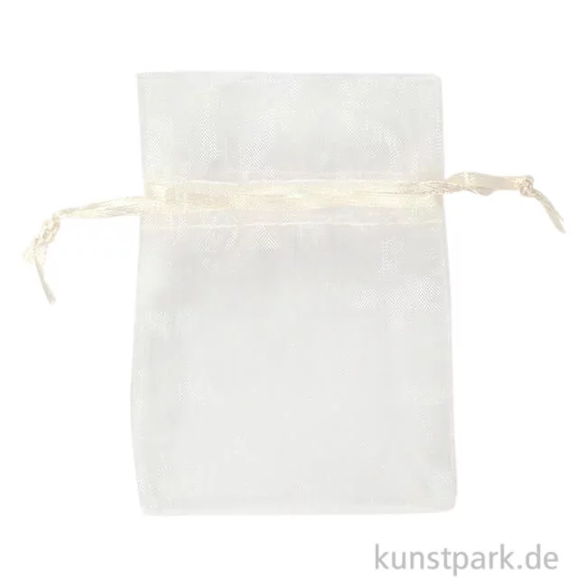Artikelbild 1 des Artikels “Organza-Beutel, 7x10 cm, 10 Stück - creme “