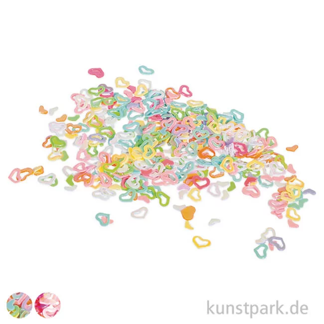 Artikelbild 1 des Artikels “Pailletten-Streuteile - Herzchen, 4 mm, 15 g “