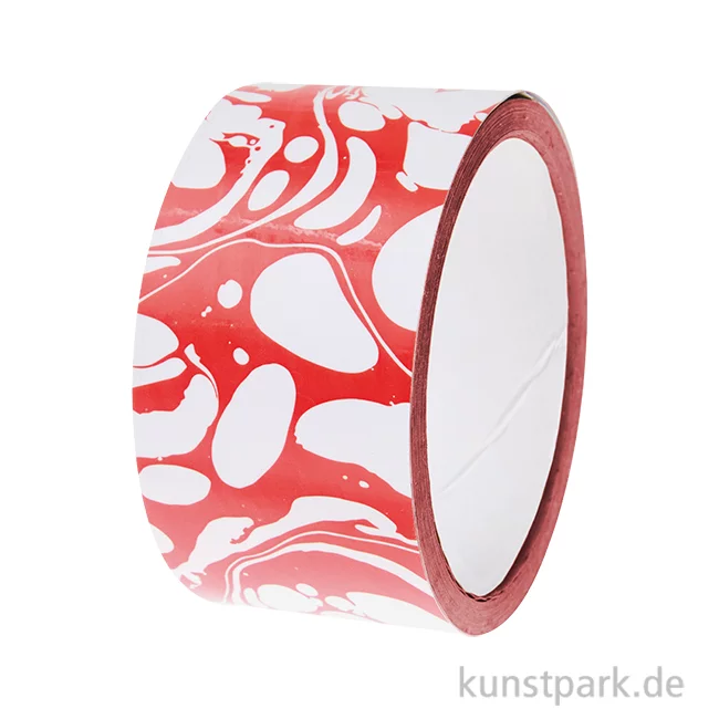 Artikelbild 1 des Artikels “Paketklebeband - Marmoriert, Rot Weiß, 5 cm x 33 Meter “