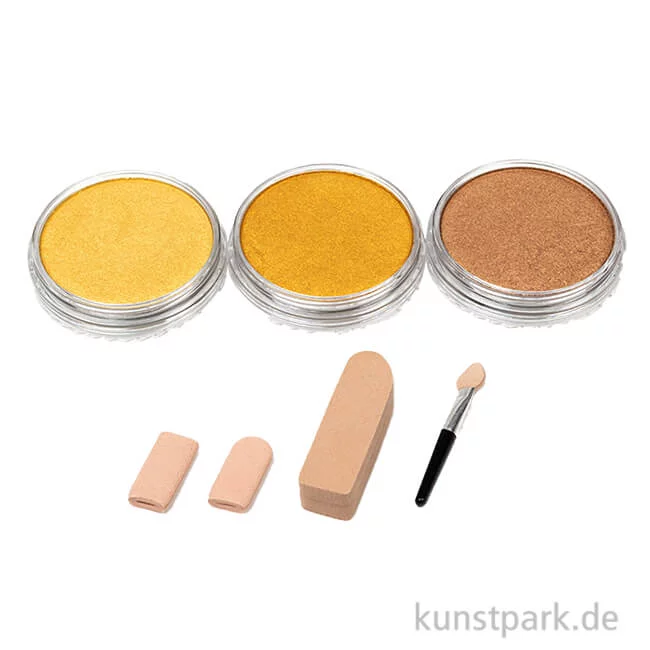Artikelbild 1 des Artikels “PanPastel Metallic-Set - Bleichgold, Klassischgold, Bronze + Zubehör “