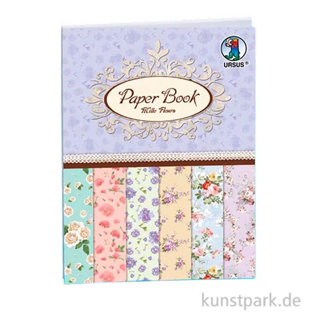 Artikelbild 1 des Artikels “Paper Book - Mille Fleurs Motivpapiere, 45 x 30,4 cm, 24 Blatt, 157g “