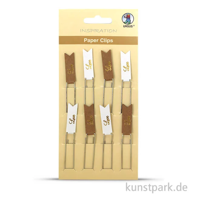 Artikelbild 1 des Artikels “Paper Clips - Love, 8 Stück sortiert Gold“