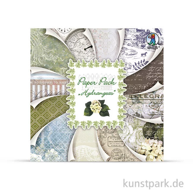 Artikelbild 1 des Artikels “Paper Pack - Hydrangeas, 24 Blatt, 190 g 30,5 x 30,5 cm“